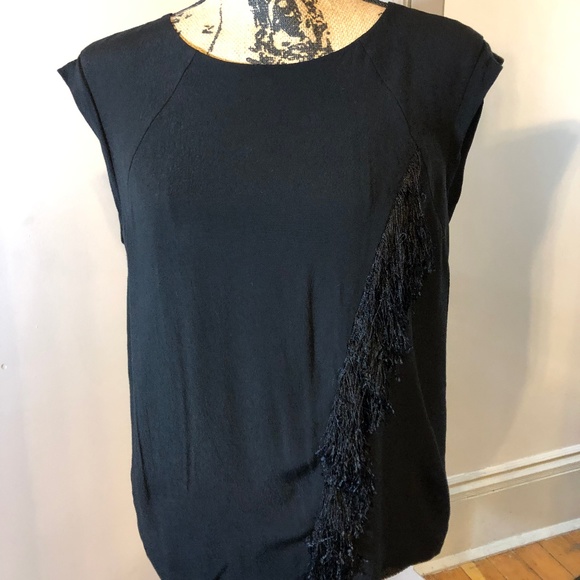 Rebecca Taylor Tops - Rebecca Taylor Fringed Sleeveless Top